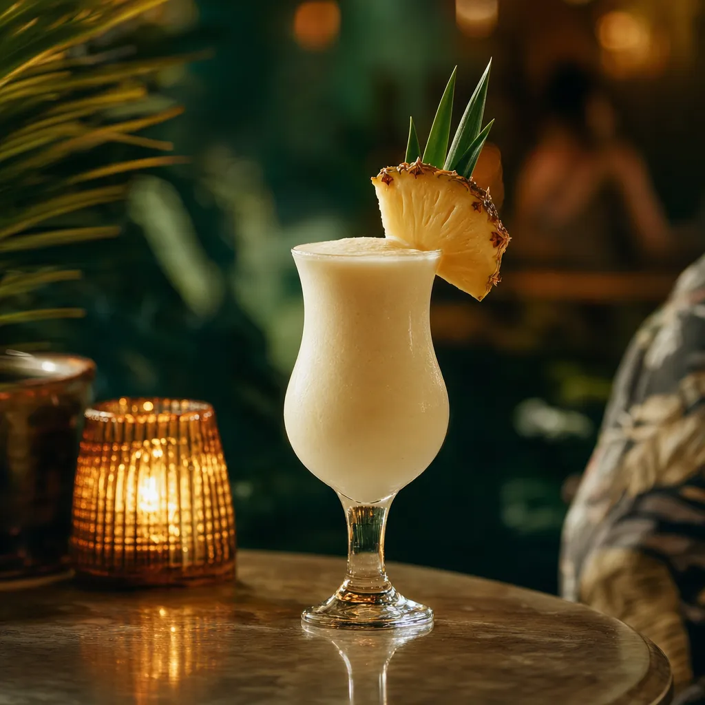 Piña colada crémeuse au jus d'ananas et à la crème de coco